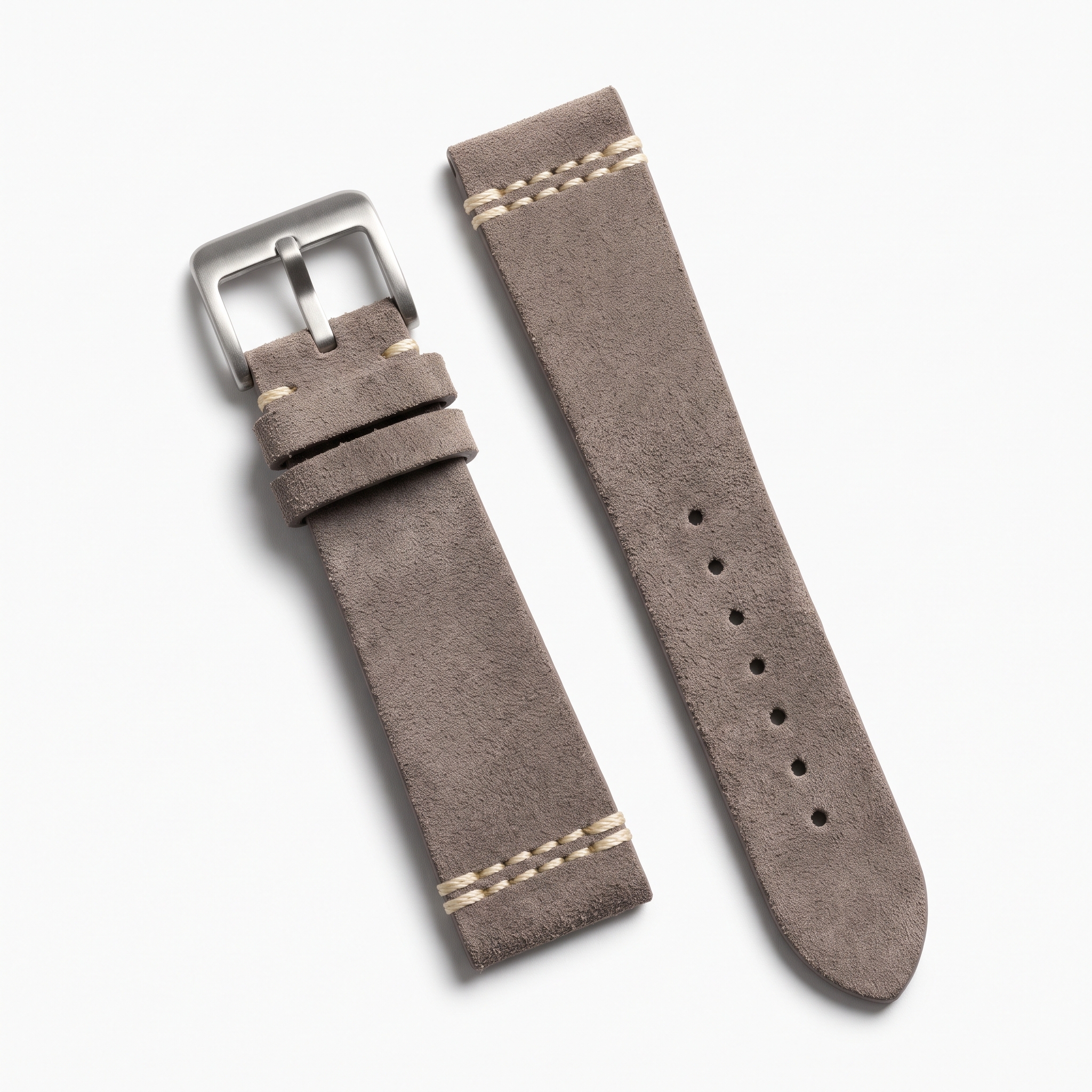 Minimalist Taupe Suede